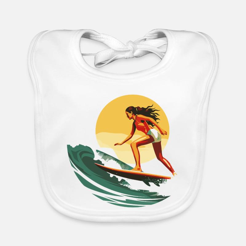 Surfer Organic Baby Bibs