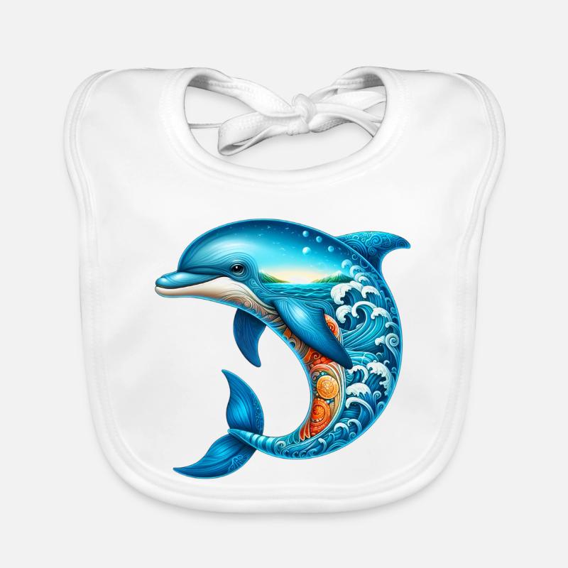 Delfin Baby Bio-Lätzchen
