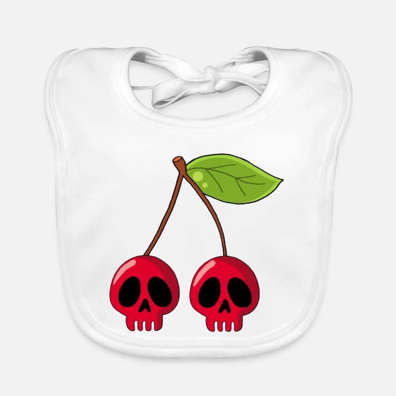 Crânes de cerises Bavoir bio Bébé