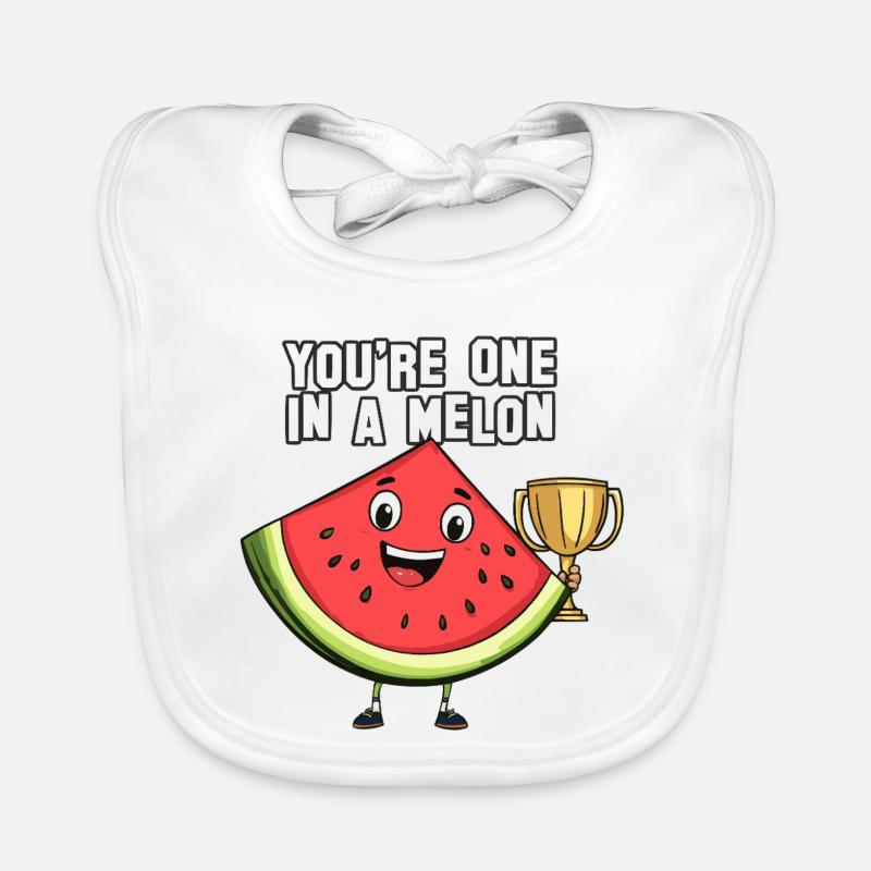 You're one in a melon ! Organic Baby Bibs