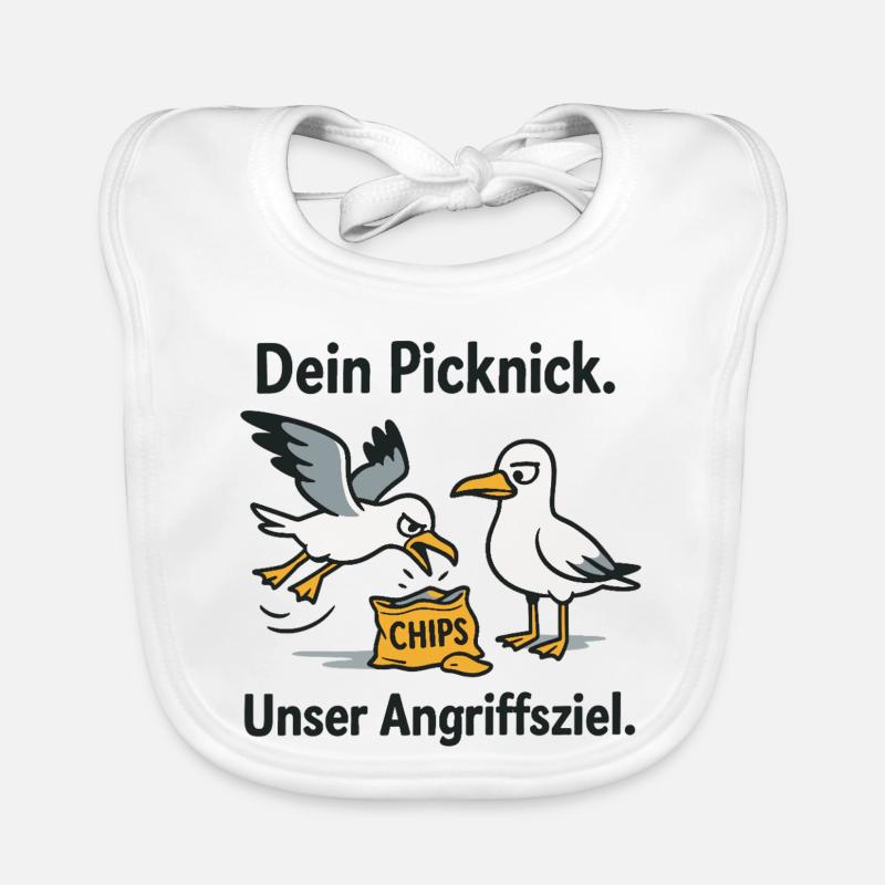 Dein Picknick Unser Angriffsziel Baby Bio-Lätzchen