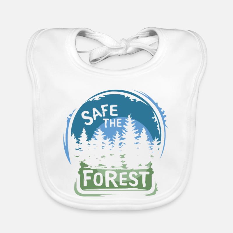 Sauvons la forêt – Conception durable de la nature Bavoir bio Bébé