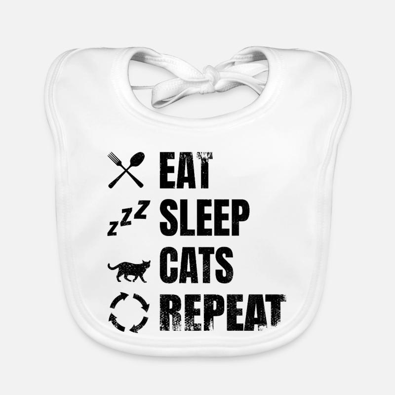 Cat Lovers Schedule Organic Baby Bibs
