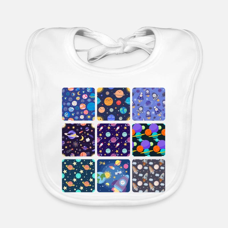 Kindliche kosmische Designs Baby Bio-Lätzchen