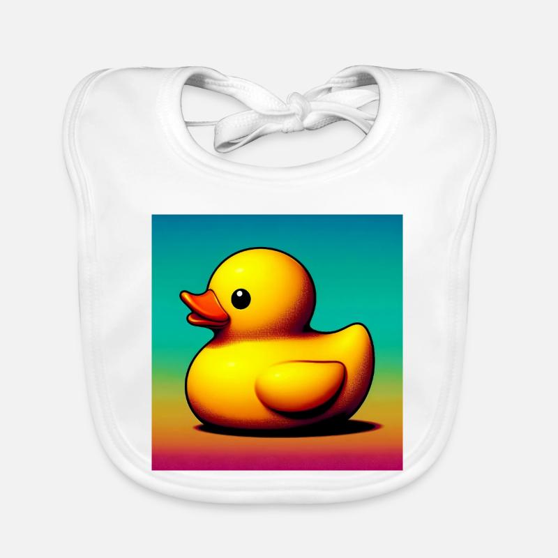 Duckling Duck Duck Duck Organic Baby Bibs