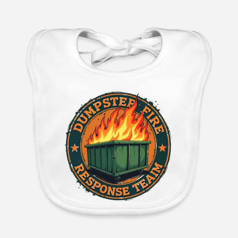 Dumpster Fire - Response Team Organic Baby Bibs