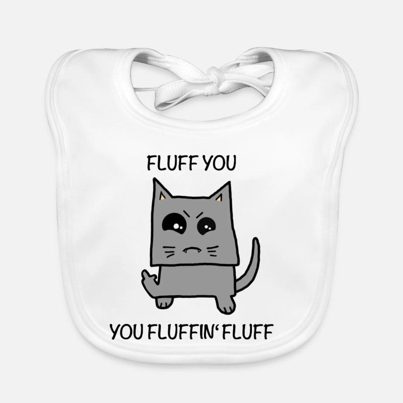 Fluffy - fluff you Organic Baby Bibs
