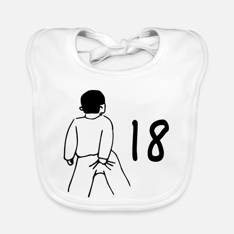18e anniversaire - 18 ans Bavoir bio Bébé