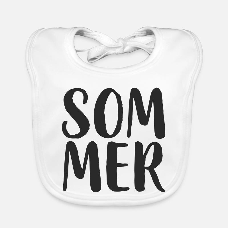 Style de lettrage à la main d’été Bavoir bio Bébé