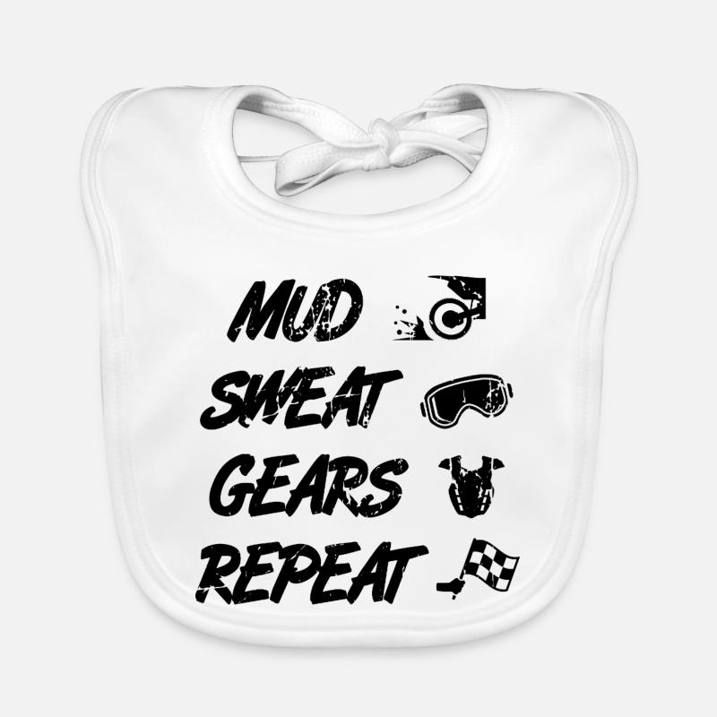 Motocross Routine Organic Baby Bibs