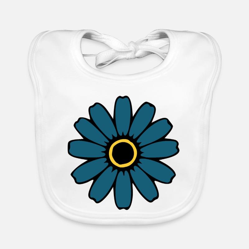 Fleurs Bleues Fleurs Fleur Fleur Sauvage Hippie Bavoir bio Bébé
