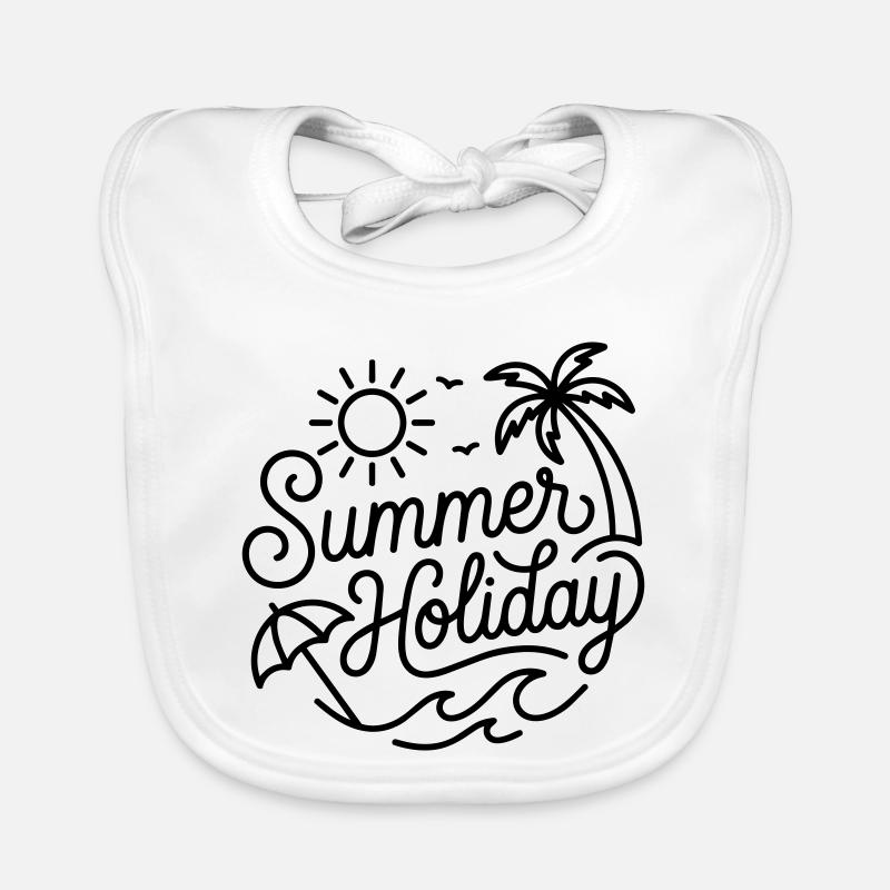 Summer holidays Organic Baby Bibs