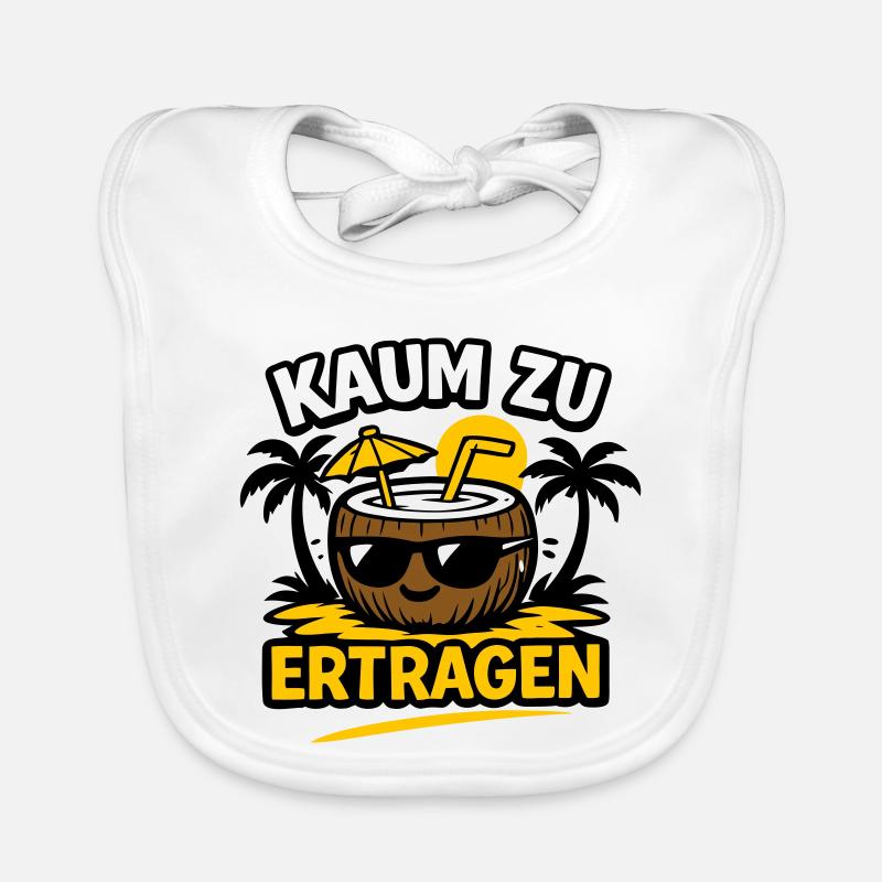 Kokosnuss Strandheld  Baby Bio-Lätzchen