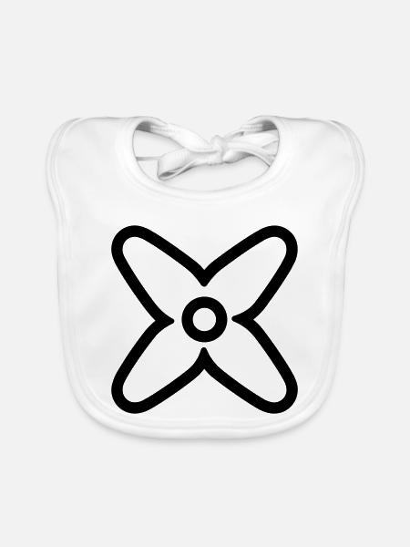 Propeller - Baby Bio-Lätzchen - Weiß - Vorne