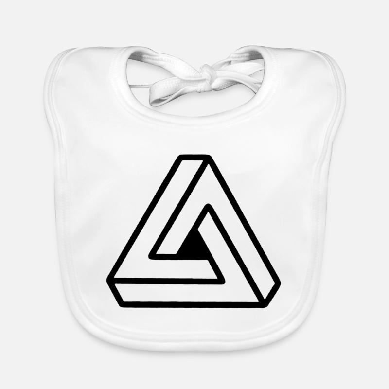 Penrose triangle - Impossible Triangle Bavoir bio Bébé