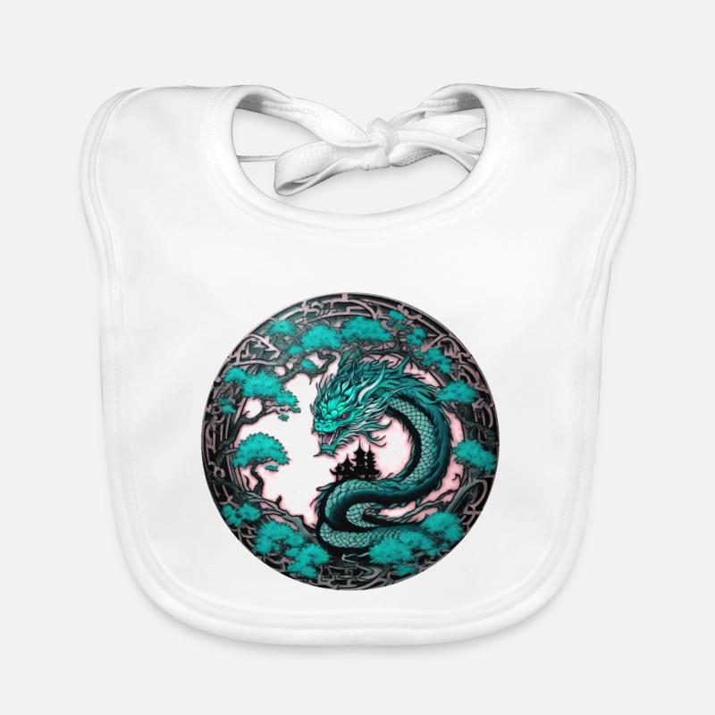 drache,chinesischer drache,gothic,tattoo Baby Bio-Lätzchen
