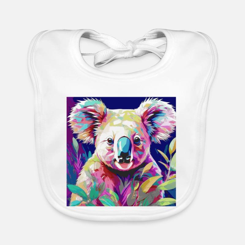Koala, koala ours, illustration, coloré Bavoir bio Bébé