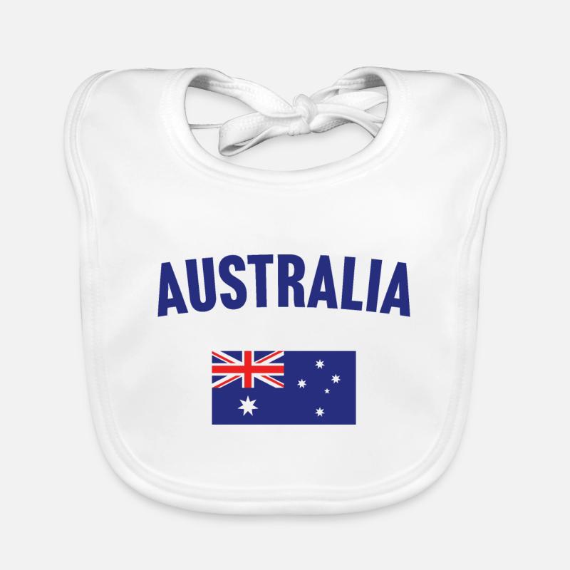 Drapeau de l’Australie Bavoir bio Bébé