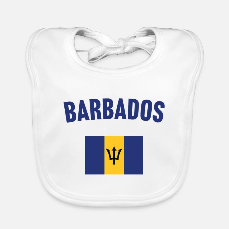 Drapeau de la Barbade Bavoir bio Bébé