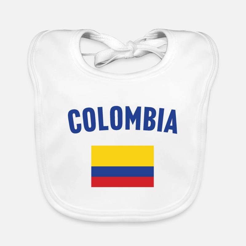 Drapeau de la Colombie Bavoir bio Bébé