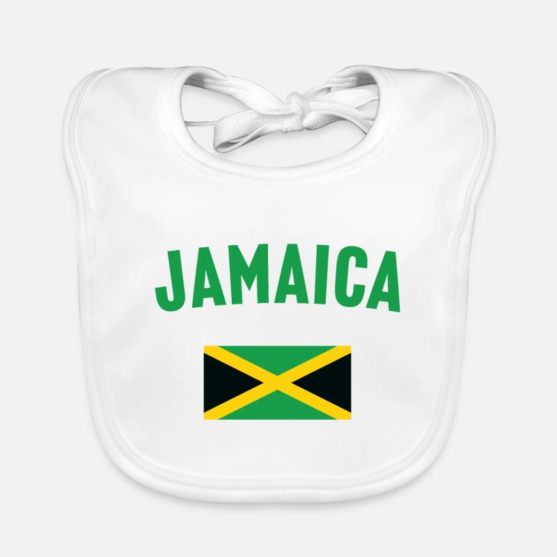 Drapeau de la Jamaïque Bavoir bio Bébé