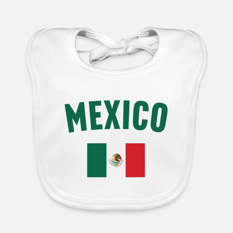 Drapeau du Mexique Bavoir bio Bébé