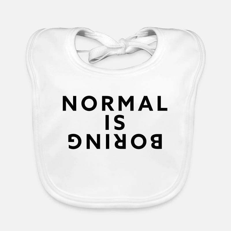Normal, c’est ennuyeux Bavoir bio Bébé