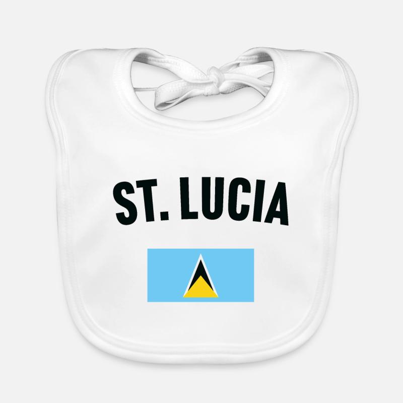 Drapeau de Sainte-Lucie Bavoir bio Bébé