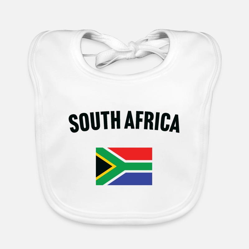 Drapeau de l’Afrique du Sud Bavoir bio Bébé