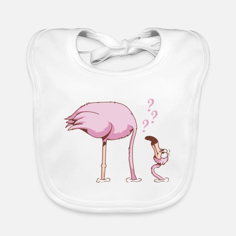 FLAMINGO irrité Bavoir bio Bébé