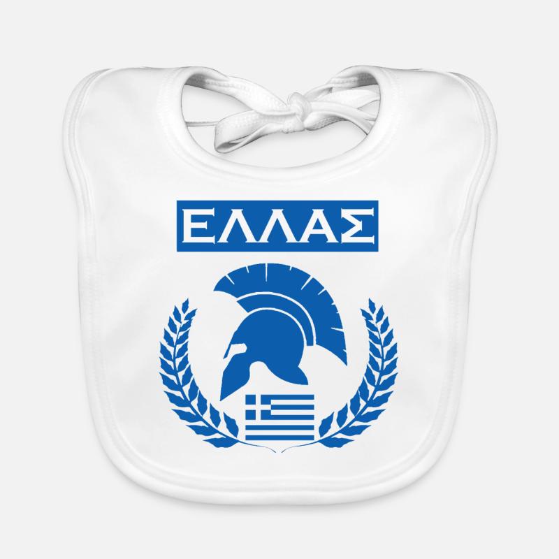 GREECE / HELLAS (1) Organic Baby Bibs