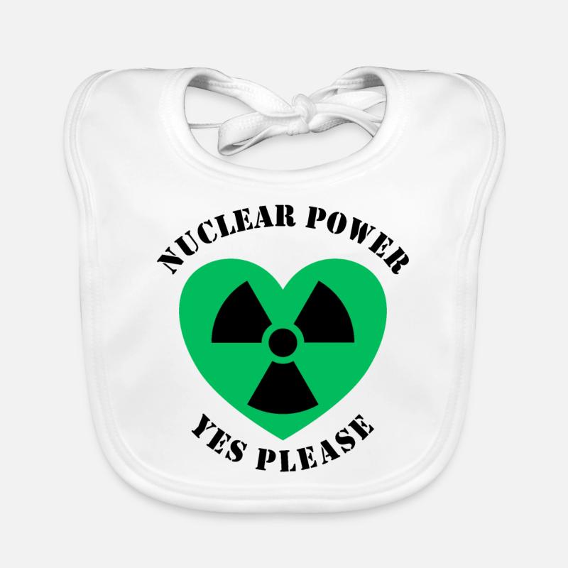 Atomkraft Ja bitte, Ja zu Atomenergie Baby Bio-Lätzchen