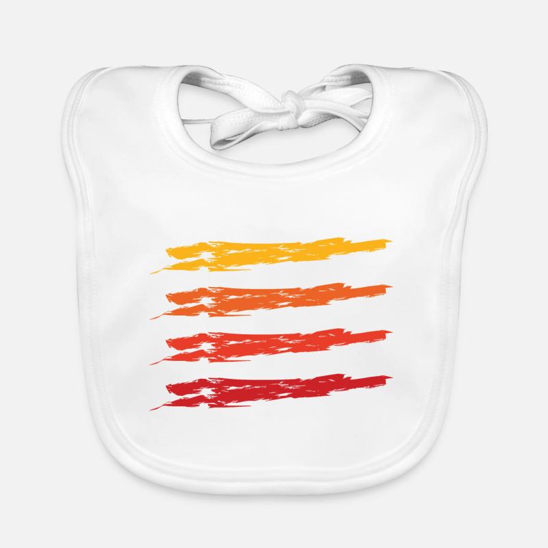 Éclaboussures de couleur Blobs éclaboussures de peinture Peintre Cadeau Bavoir bio Bébé