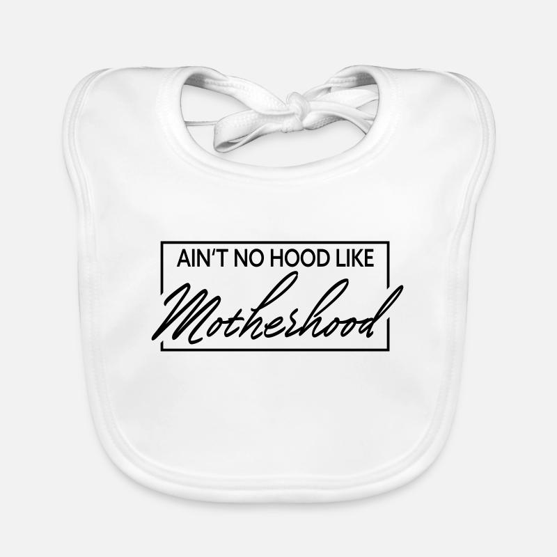 Il n’y a pas de capuche comme la maternité Bavoir bio Bébé