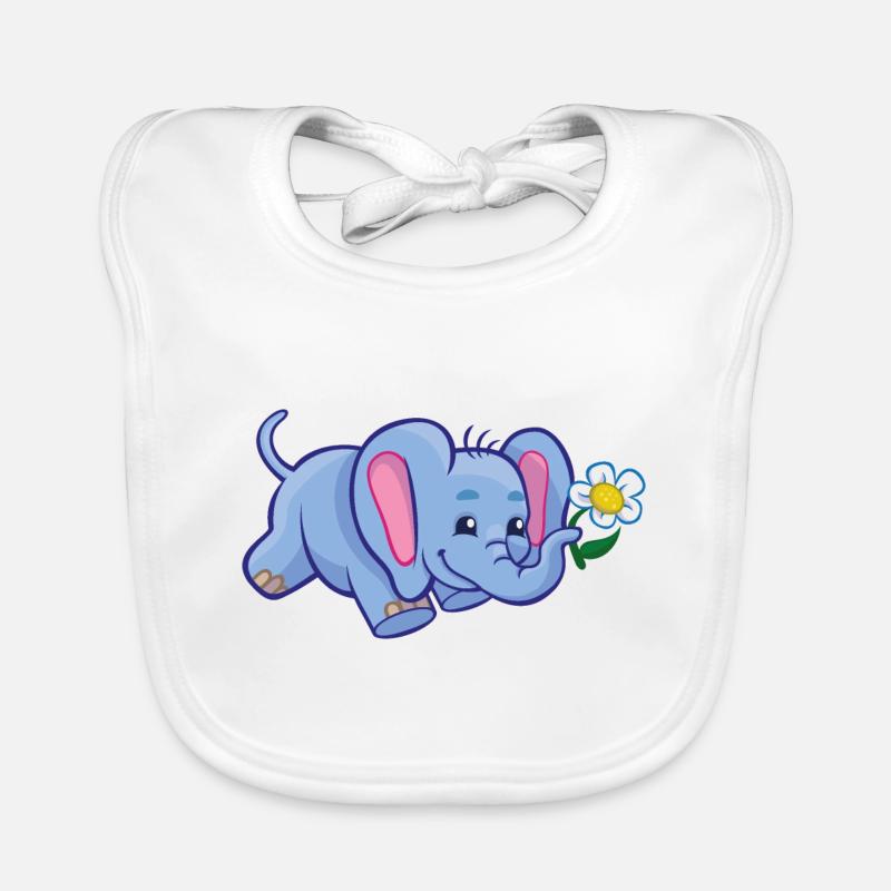 Elephant Organic Baby Bibs