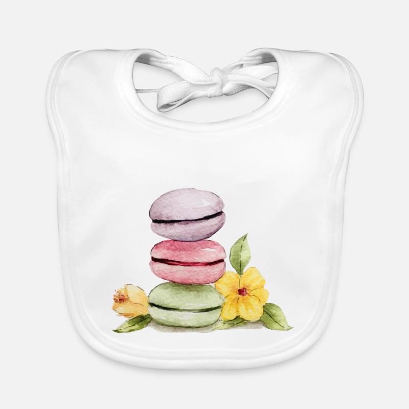 Macarons sucrés - Backliebe Bavoir bio Bébé