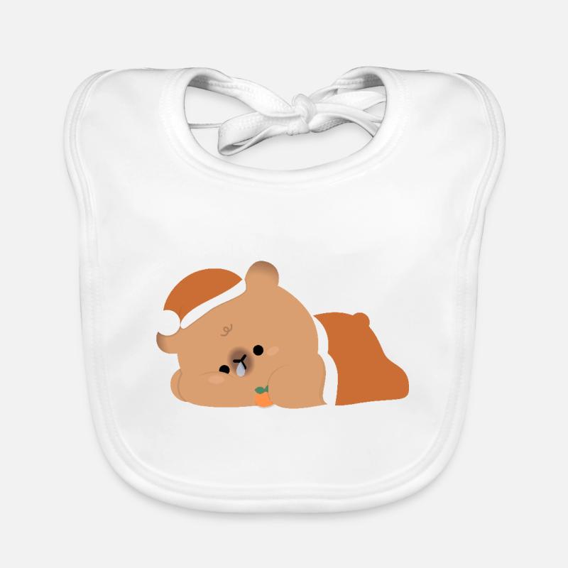 Capybara fatigué Bavoir bio Bébé