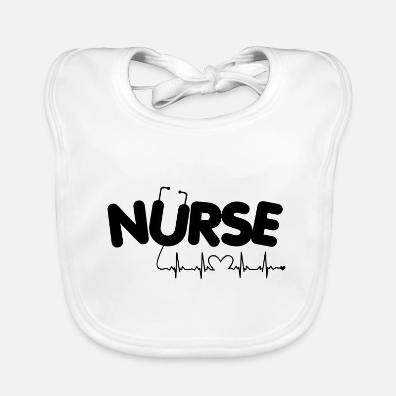 Krankenschwester Pflegerin Geschenk Baby Bio-Lätzchen