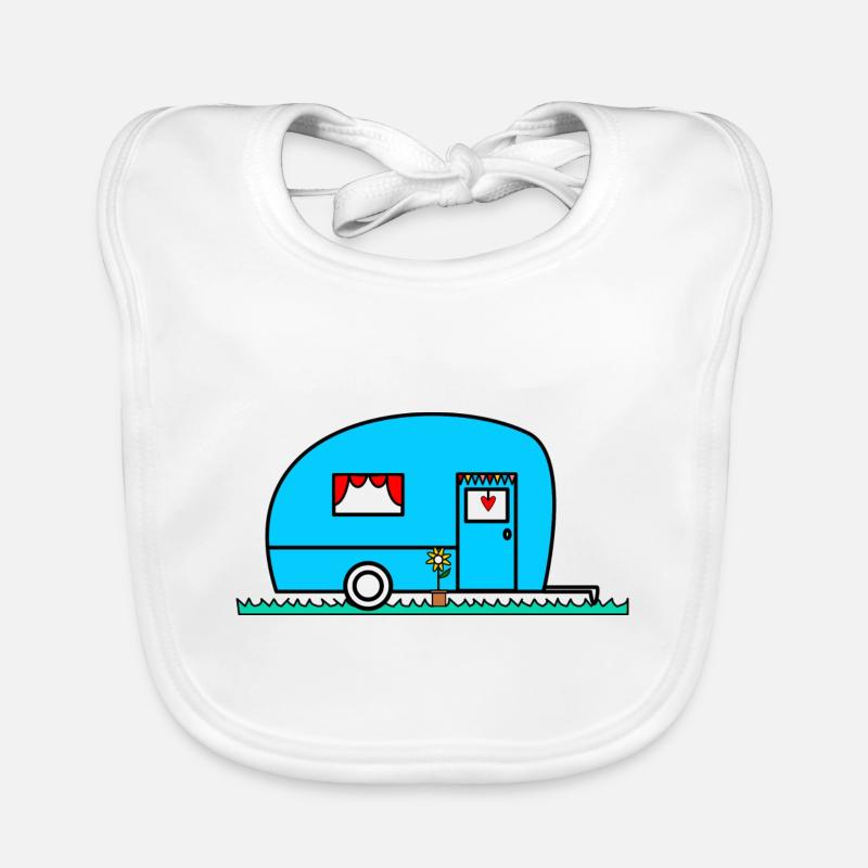 caravan. winnow. CAMPING CAR. camping. summer. humor. Organic Baby Bibs