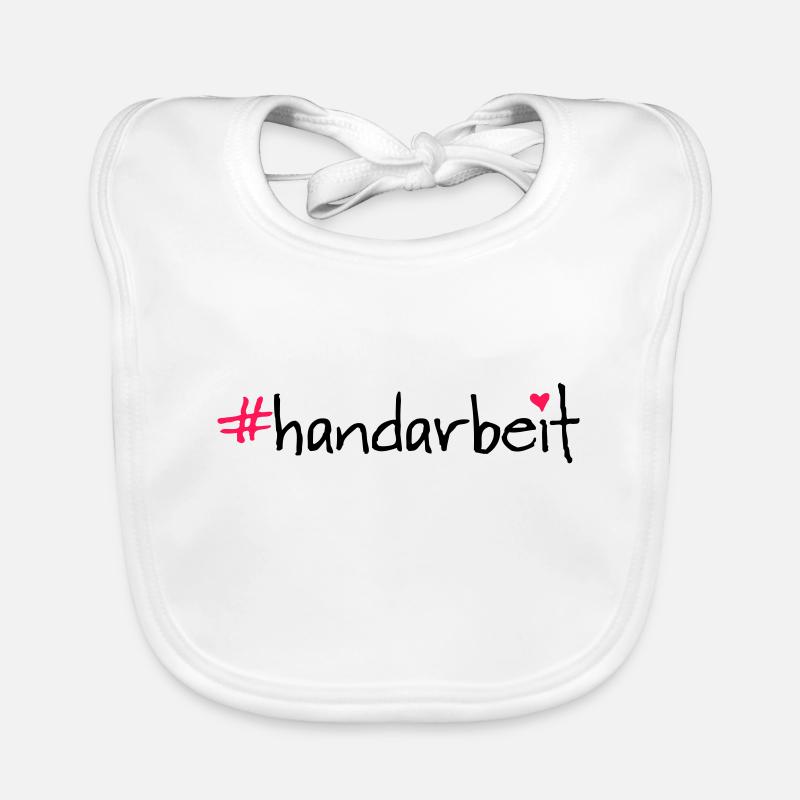 #handarbeit - Baby Bio-Lätzchen - Weiß