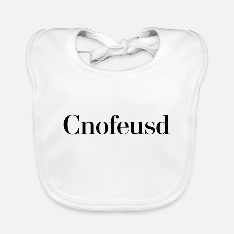 Confused black Organic Baby Bibs