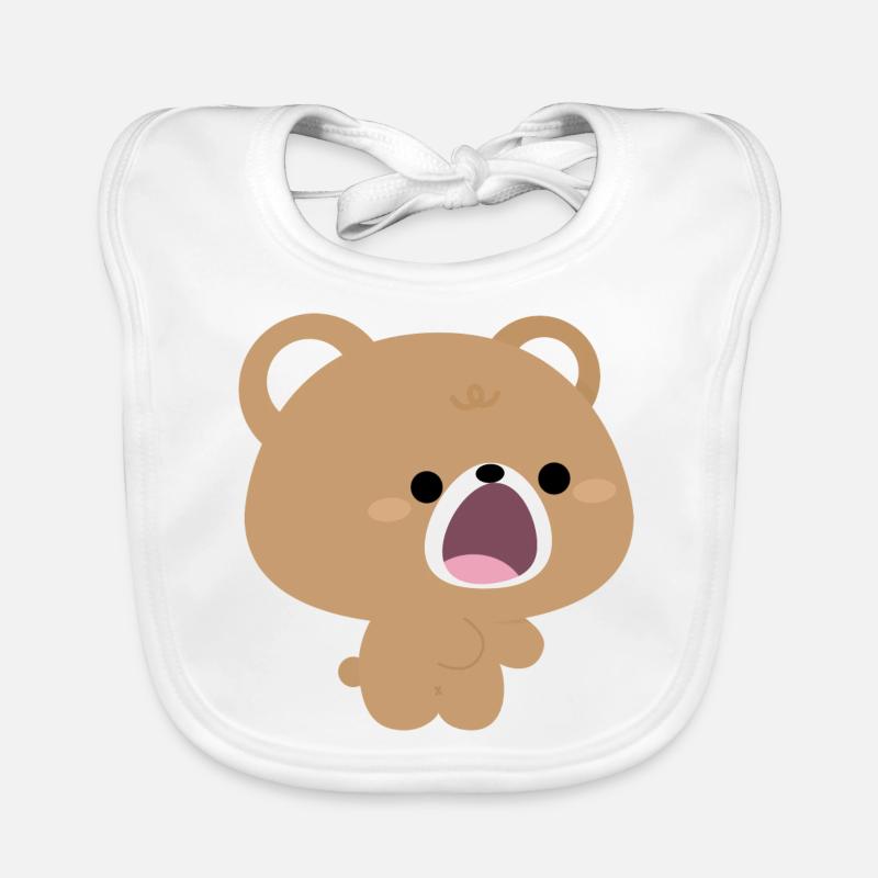 Brown Bear Feeding Love Part 2 Organic Baby Bibs