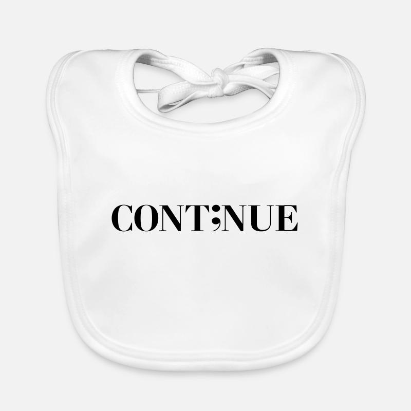 Continue black Organic Baby Bibs