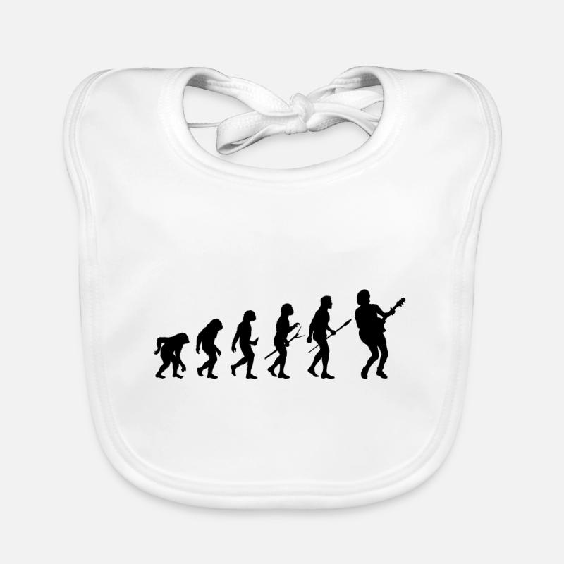 guitar guitar evolution Organic Baby Bibs