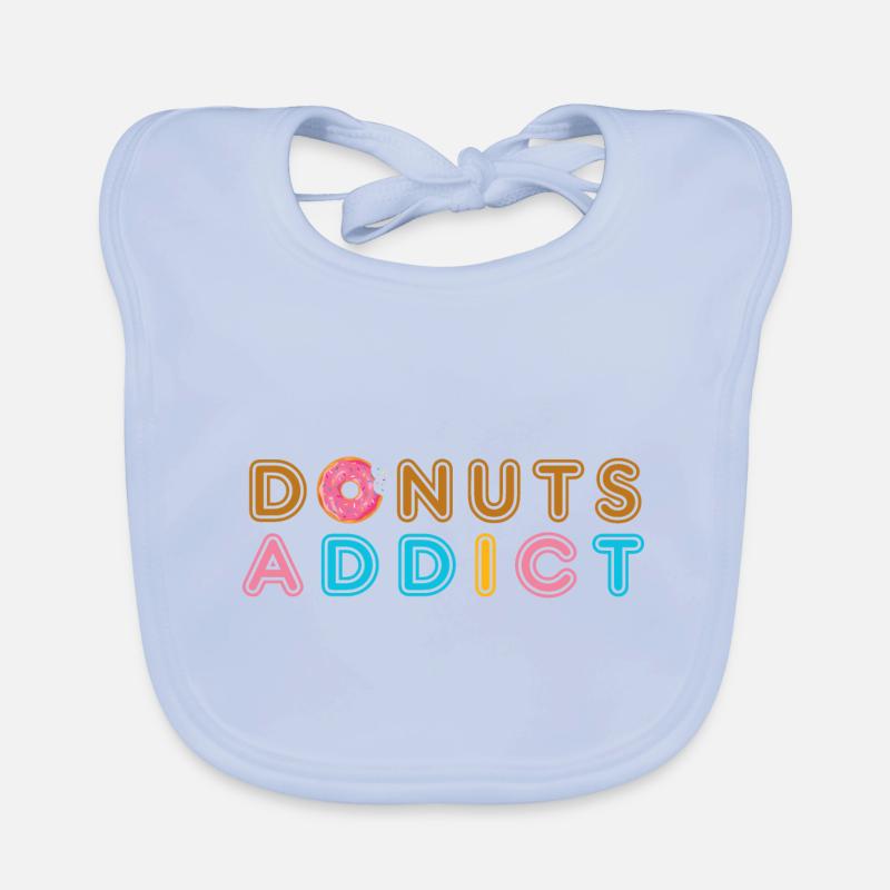 Donuts süchtig croc Baby Bio-Lätzchen