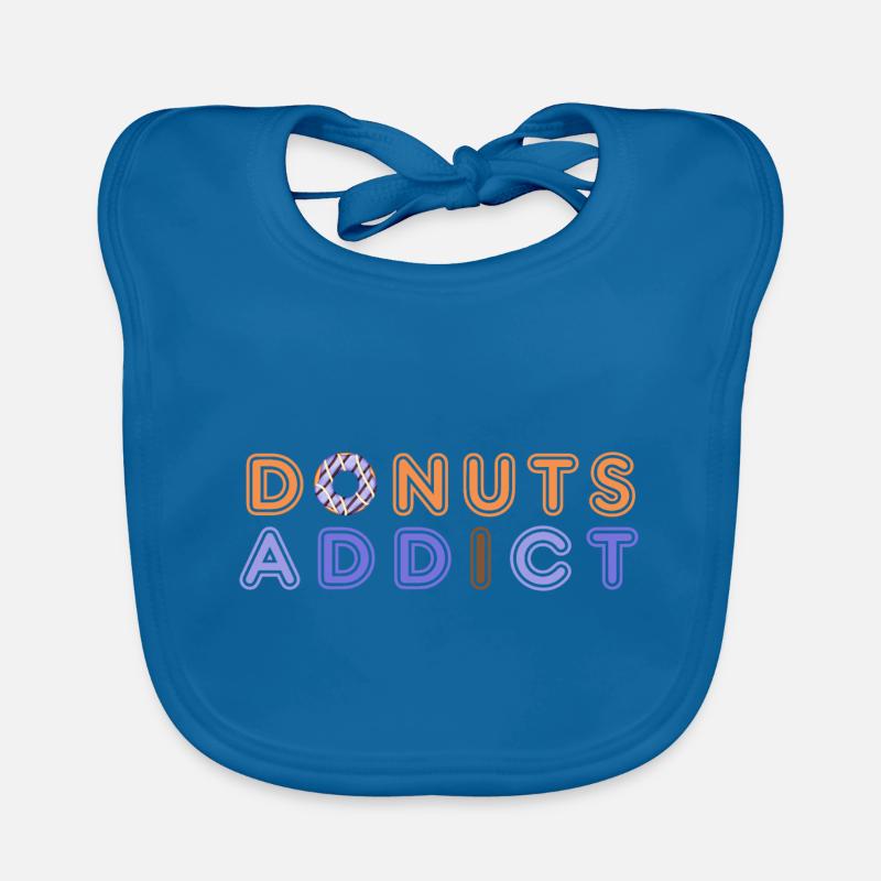 Donuts addict purple choco Bavoir bio Bébé