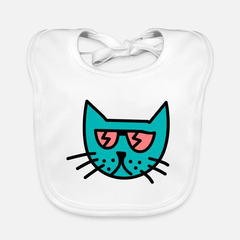 Chat - Chat élégant Bavoir bio Bébé