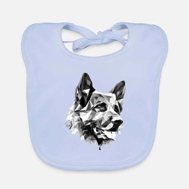 German Shepherd Organic Baby Bibs