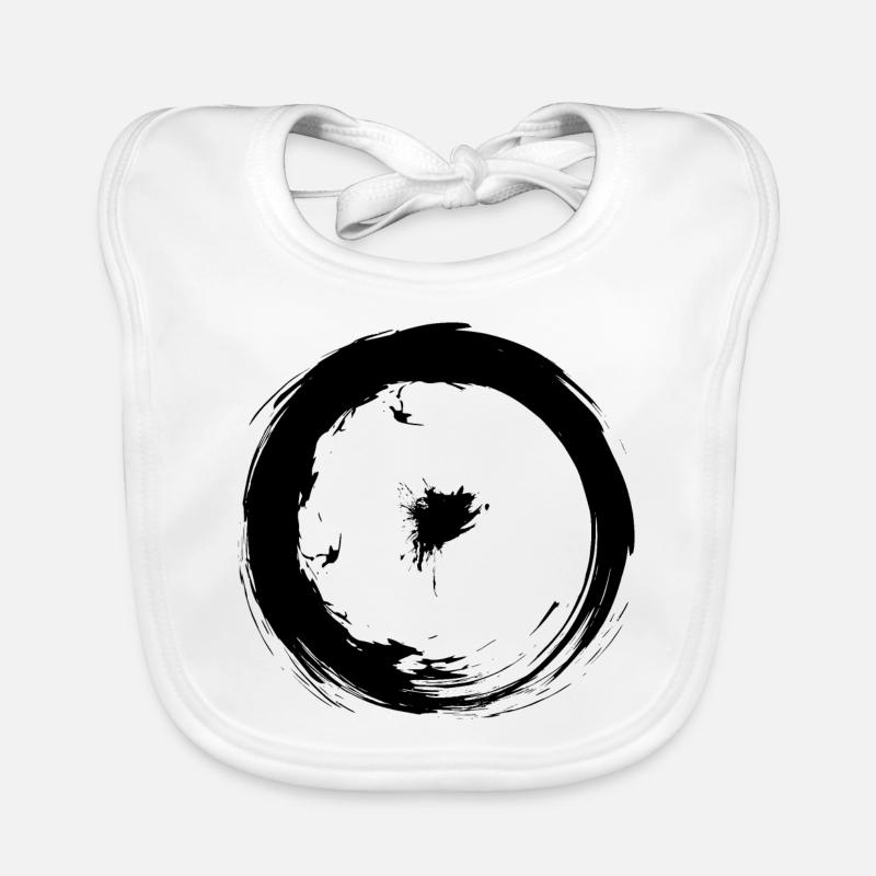 Symboles astronomiques design symbole soleil - Bavoir bio Bébé - blanc