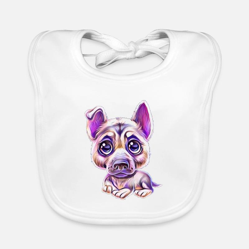 German Shepherd Organic Baby Bibs